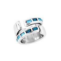 Anello Unode50 Donna NIGHTBIRD  WRAP in Lega metallica ANI0621MTLAZU15-15 - ANI0621MTLAZU15-15